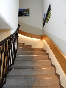 Treppe zu den Zimmern